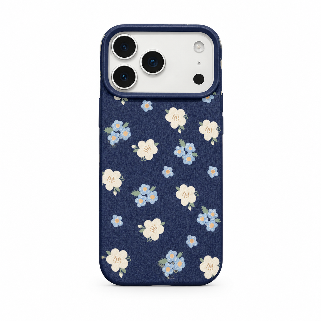 Petal Press Navy iPhone case on white