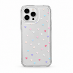 Clear Heart Aura iPhone case on white