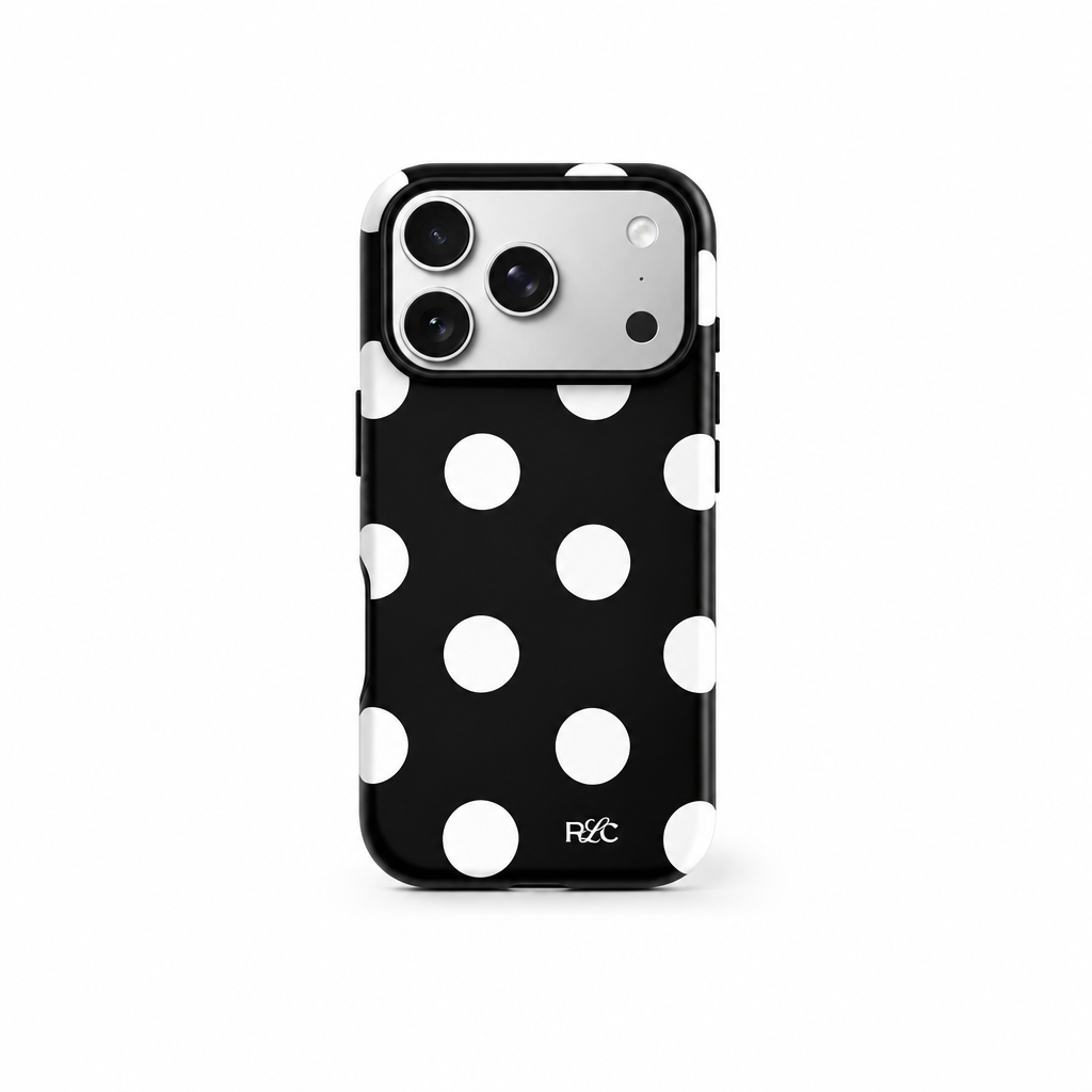 Big Dot Ink iPhone case on white