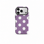 Big Dot Iris iPhone case on white