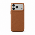 Leather Grain Fern iPhone case on white