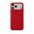 Leather Grain Cherry iPhone case on white