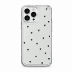 Clear Heart Afterglow iPhone case on white