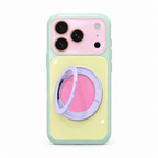 Contrast Stand Saffron iPhone case on white