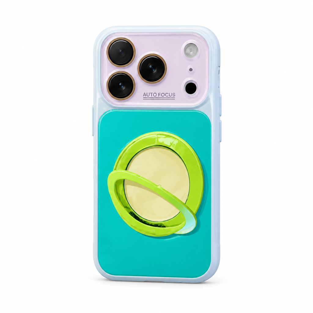 Contrast Stand Fern iPhone case on white