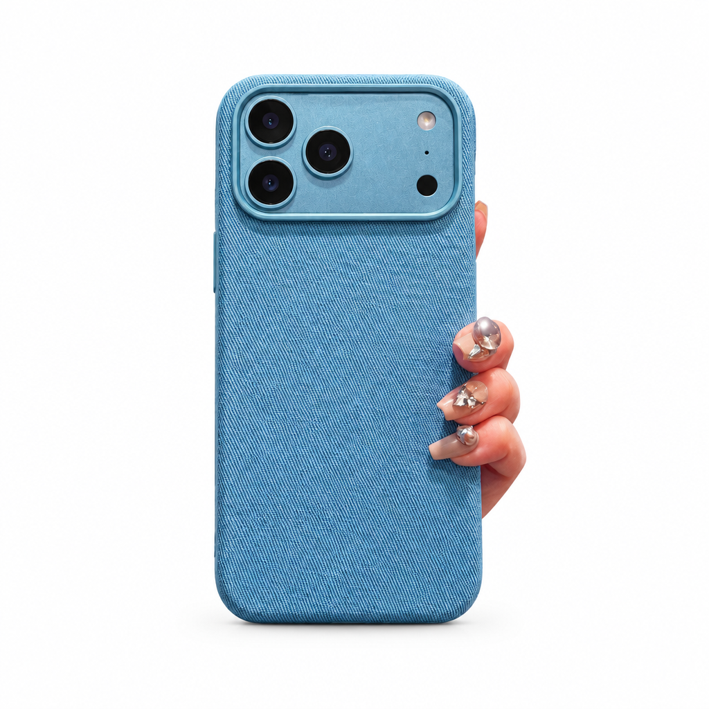 Tech Weave Sky iPhone case on white