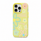 Spring Press Saffron iPhone case on white