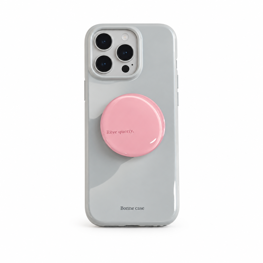 Candy Stand Blush iPhone case on white