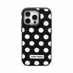 Full Stop Graphite iPhone case on white