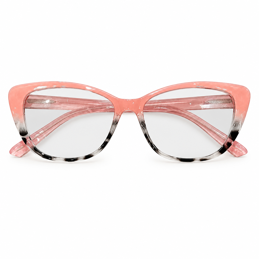 Block Cat Blush sunglasses on white