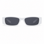 Narrow Escape Chalk sunglasses on white