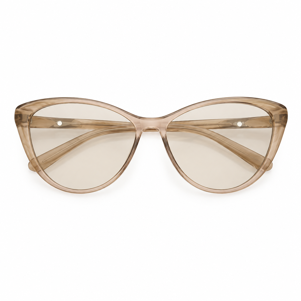 Vintage Glance Blush sunglasses on white