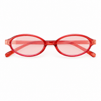 Oval Study Cherry sunglasses on white