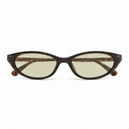 Y2K Oval Afterglow sunglasses on white