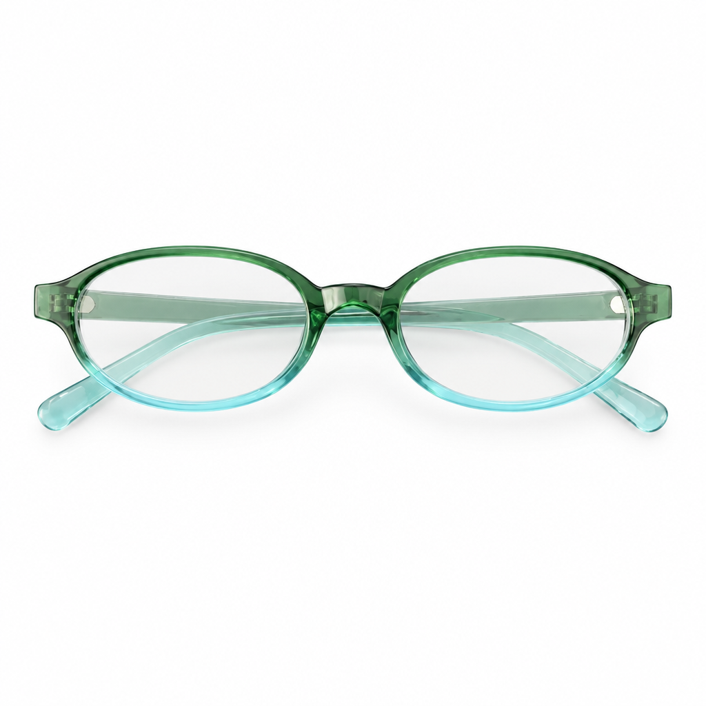 Oval Study Fern sunglasses on white