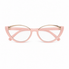 Half Moon Blush sunglasses on white