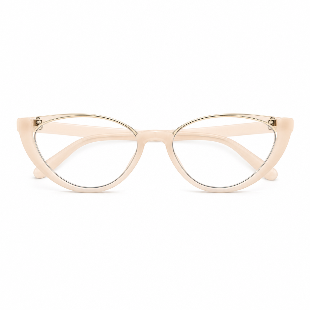 Half Moon Aura sunglasses on white