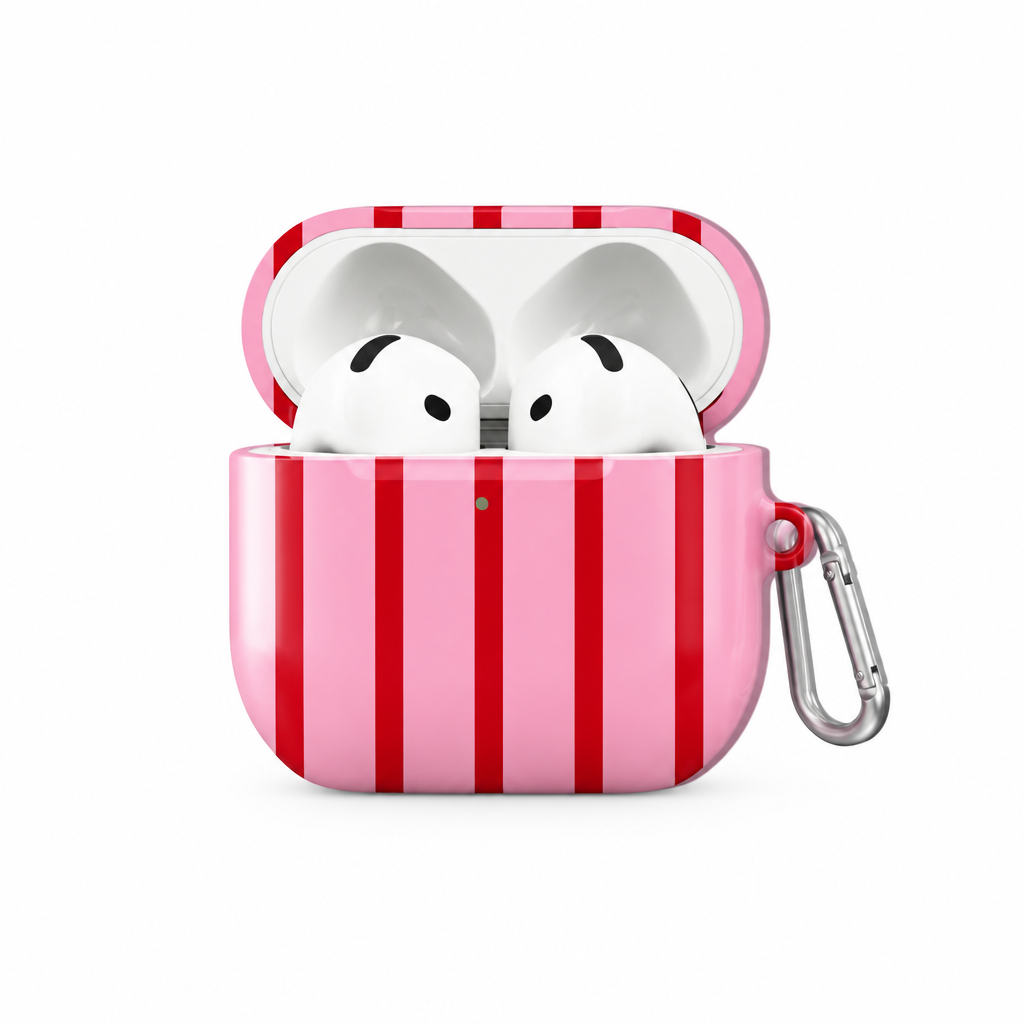 Weekend Club Berry Stripe AirPods Case
