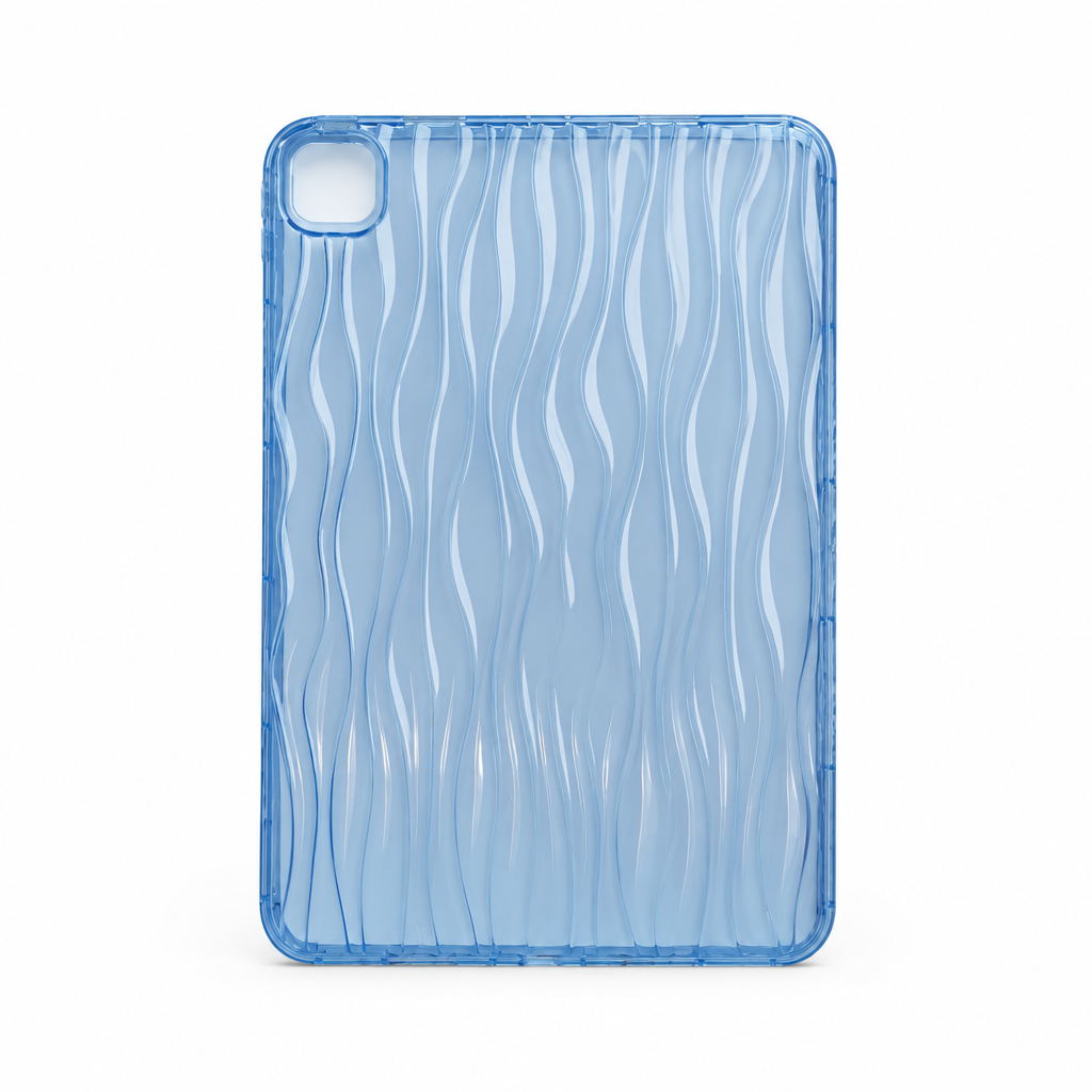 Wave Study Cobalt iPad Case