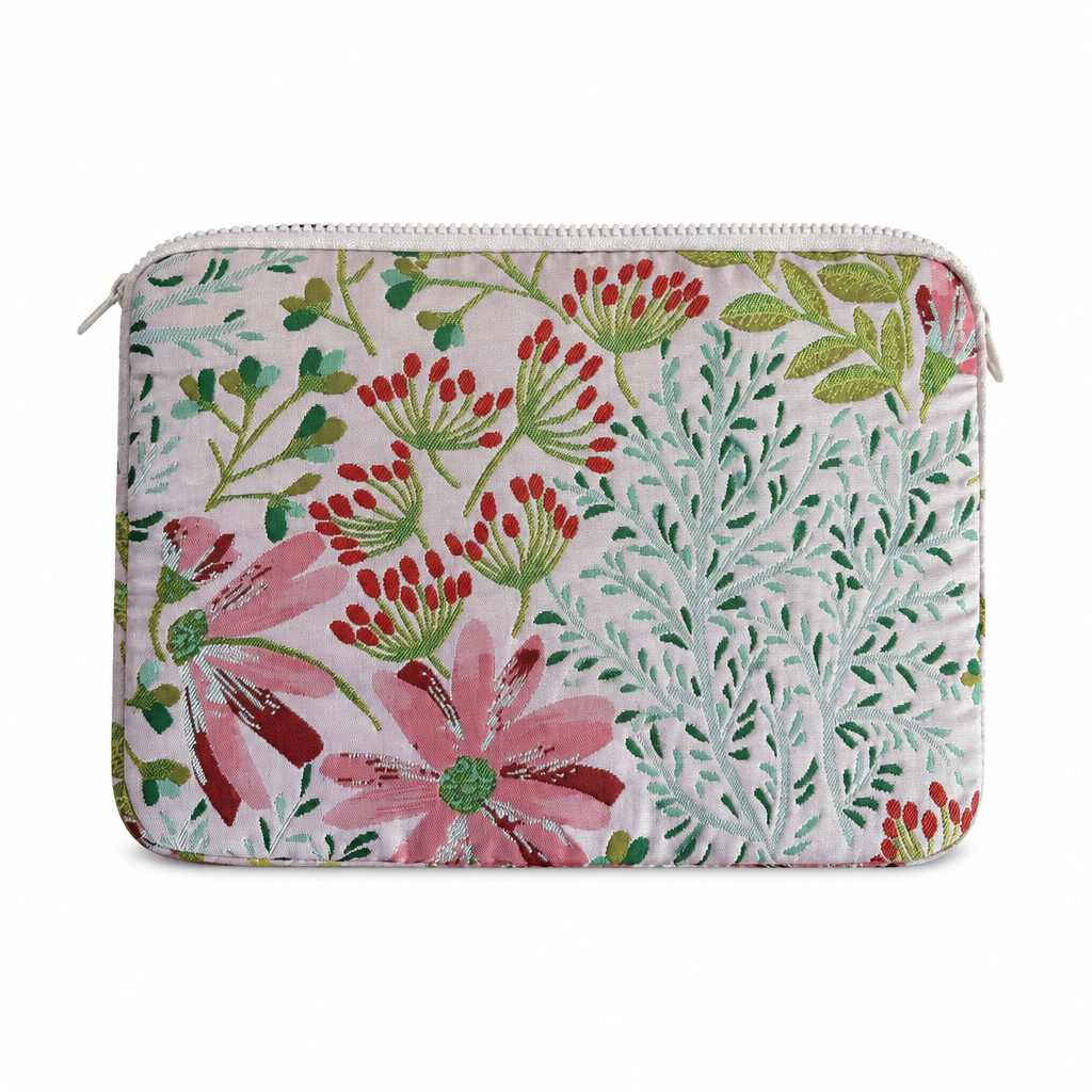 Flower Emboss Blush MacBook Sleeve