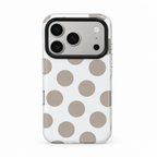 Silver Dot Chalk iPhone Case