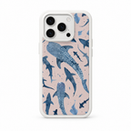 Whale Study Rosewater iPhone Case