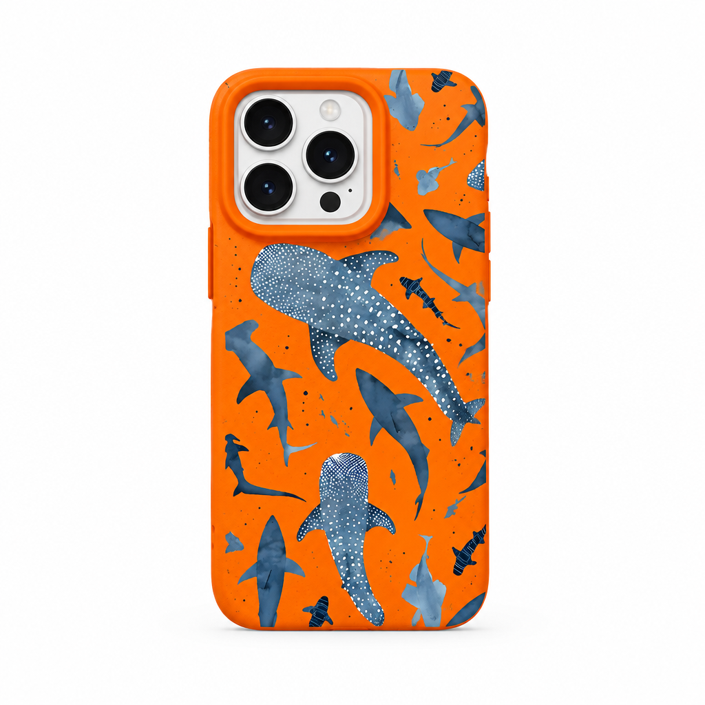 Whale Study Amber iPhone Case