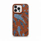 Whale Study Cocoa iPhone Case