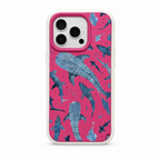 Whale Study Blush iPhone Case