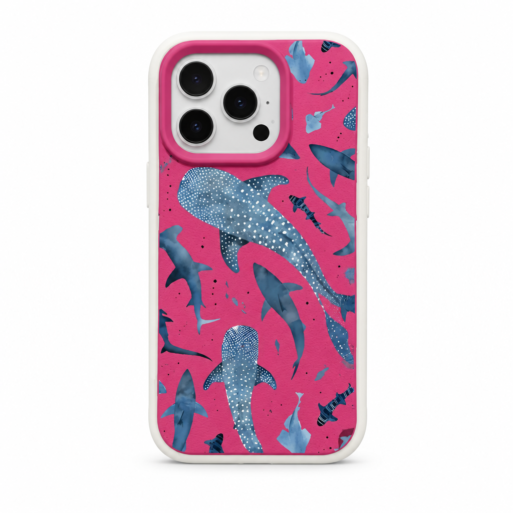 Whale Study Blush iPhone Case