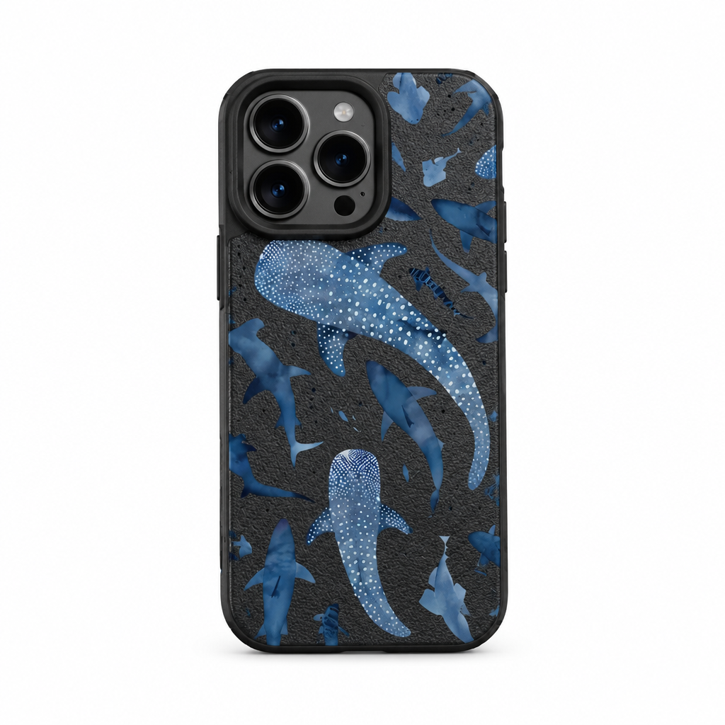 Whale Study Ink iPhone Case