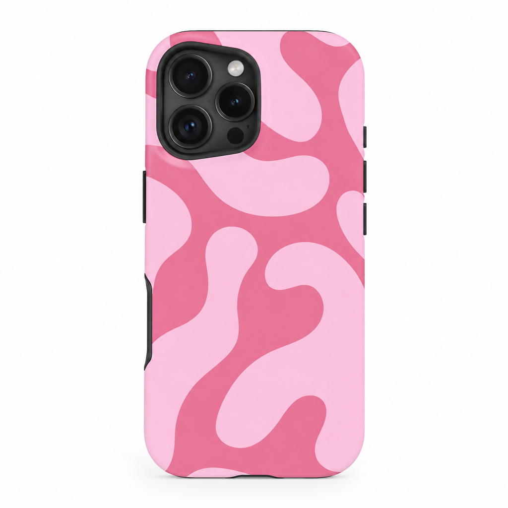 Double Pink Bloom iPhone Case