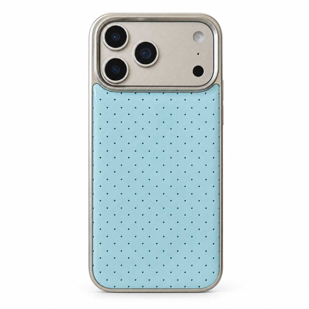 Foil Dot Cobalt iPhone Case
