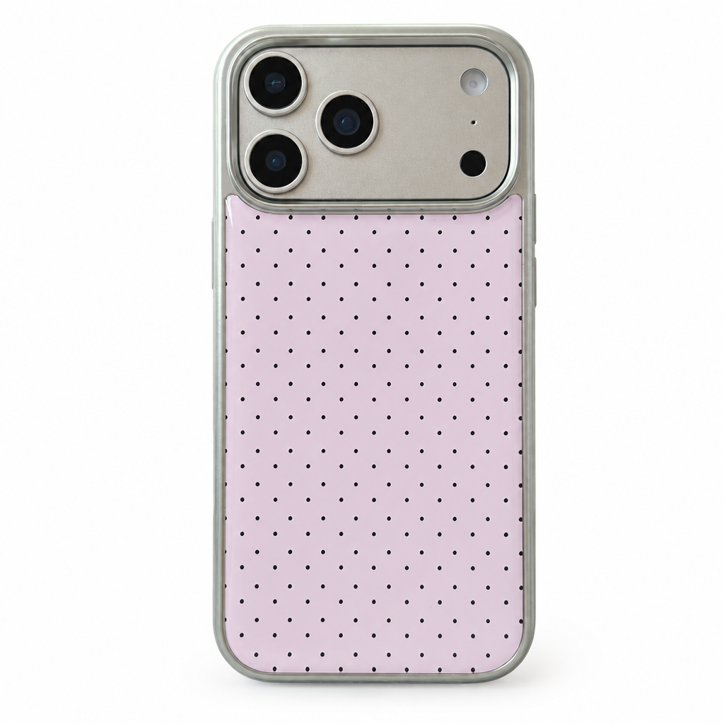 Foil Dot Blush iPhone Case