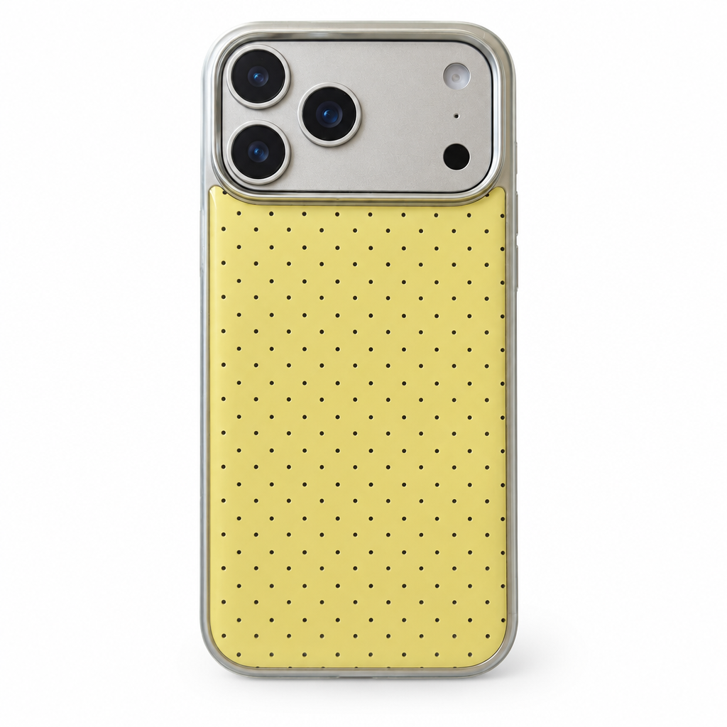 Foil Dot Saffron iPhone Case