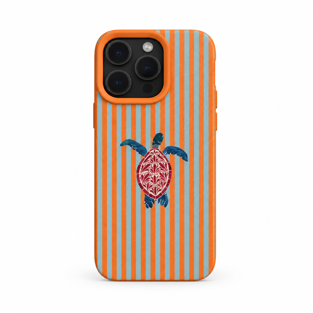 Turtle Stripe Amber iPhone Case