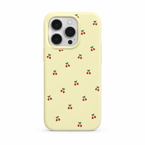 Cherry Bounce Cream iPhone Case