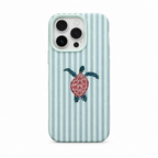 Turtle Stripe Fern iPhone Case