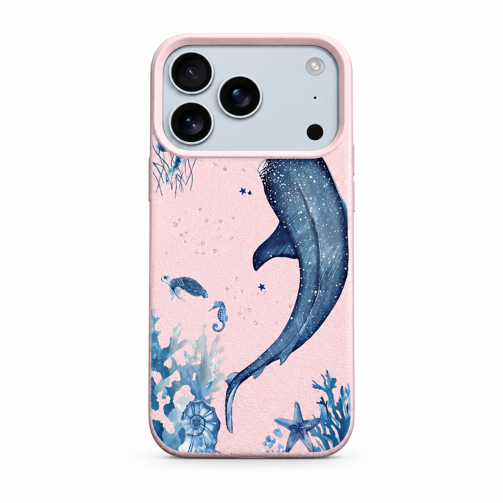 Whale Song — Blush — iPhone Case