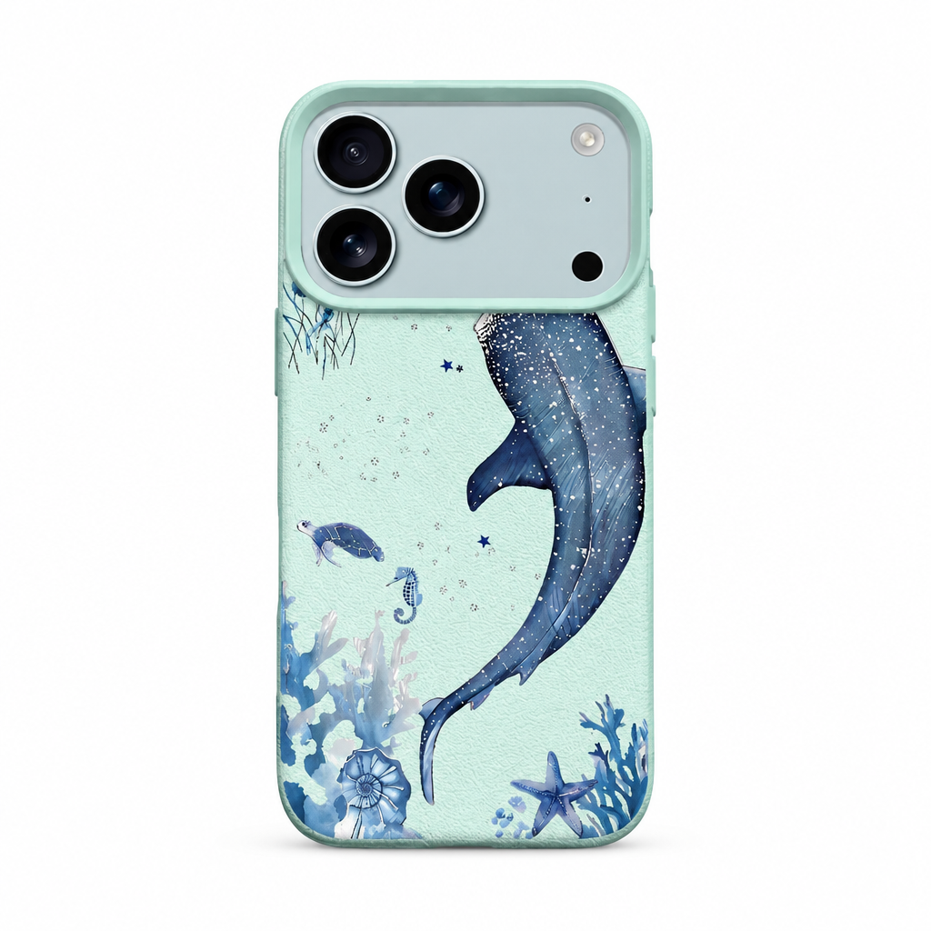 Whale Song — Cobalt — iPhone Case