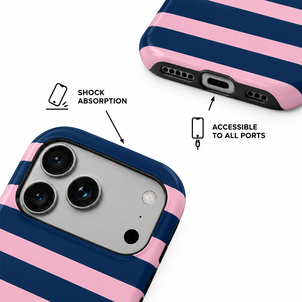 Stripe Party — Canvas — iPhone Case — details