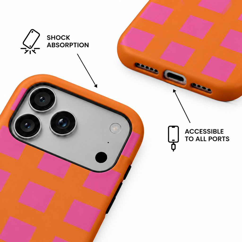 Grid Party — Canvas — iPhone Case — details