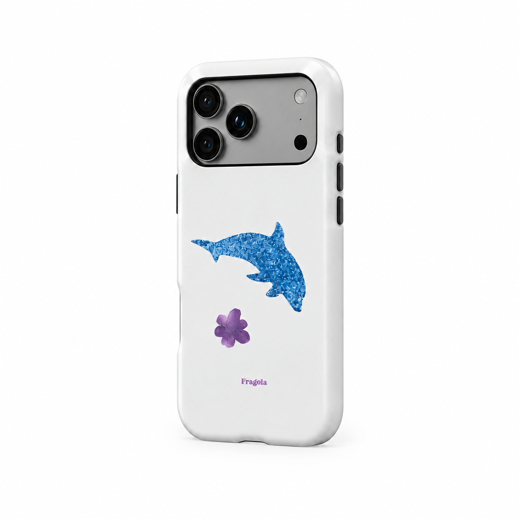 Loud Type — Aura — iPhone Case — side view