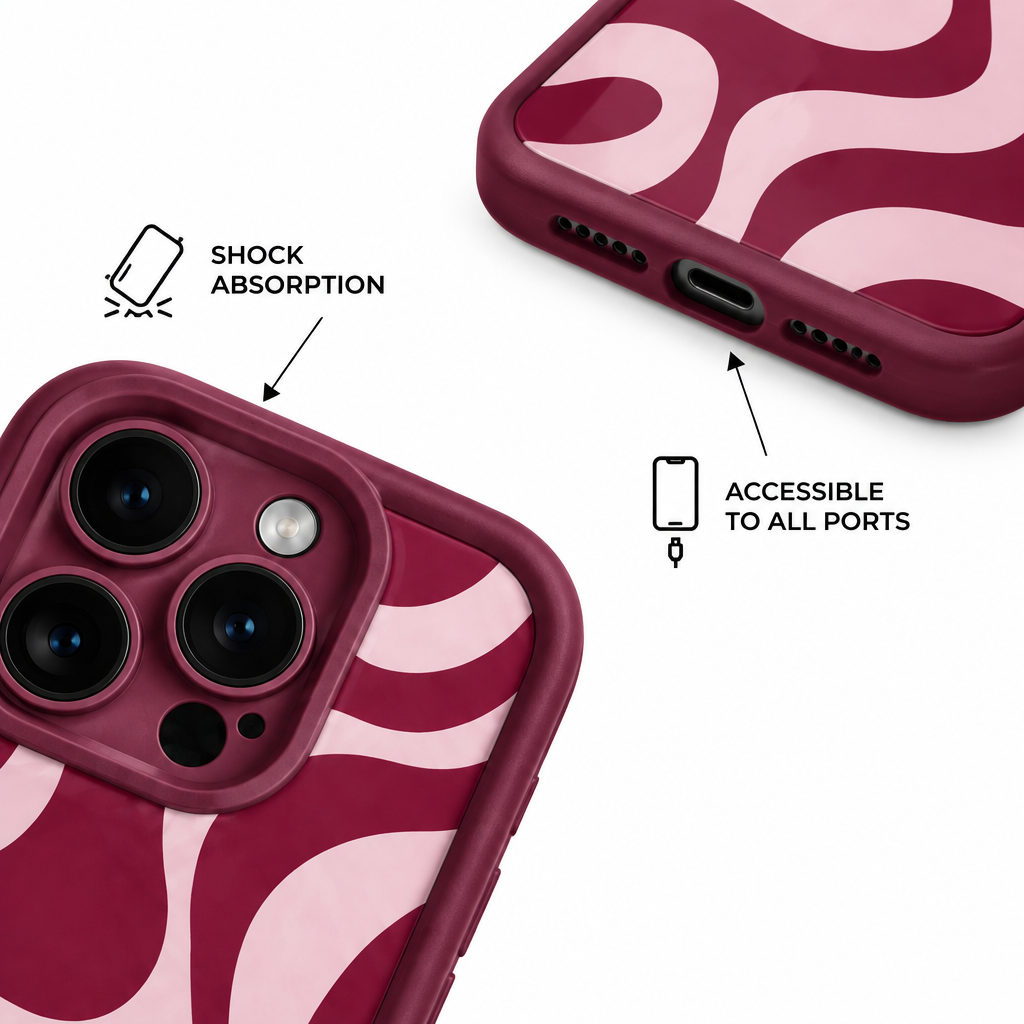 Red Line — Afterglow — iPhone Case — details