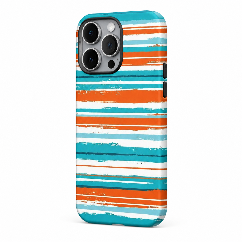 Dopamine Stripe — Afterglow — iPhone Case — side view