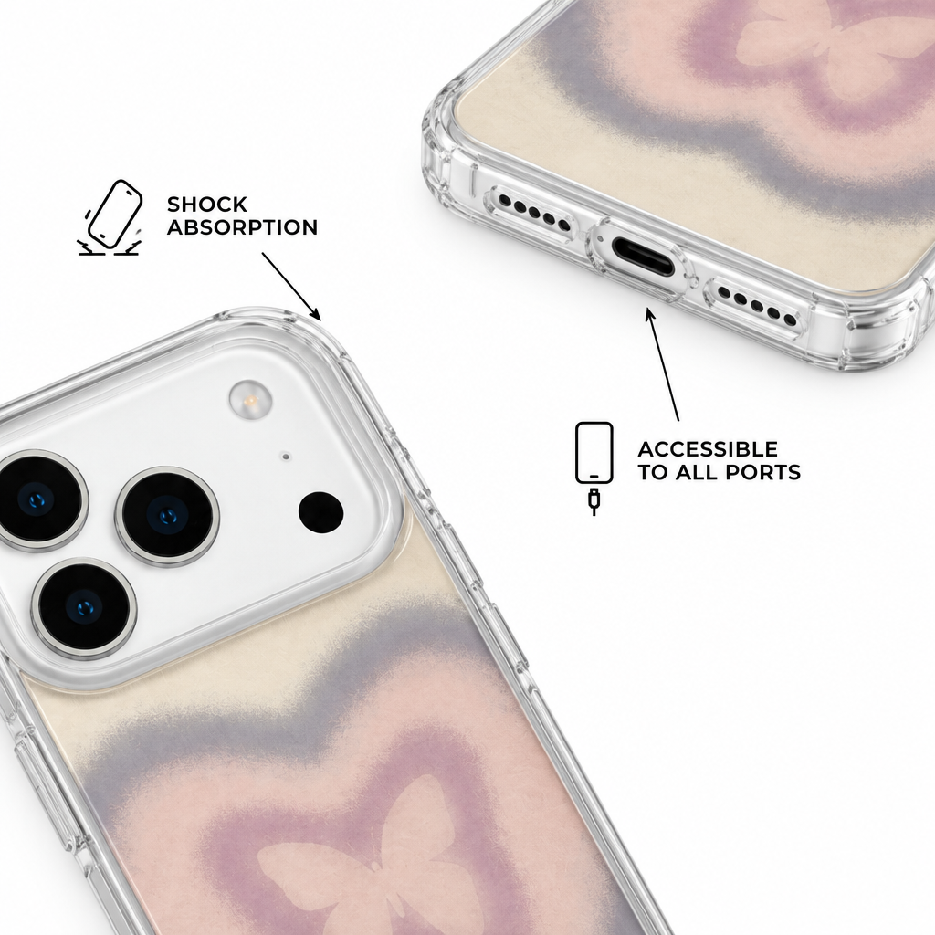 Butterfly Gradient — Afterglow — iPhone Case — details
