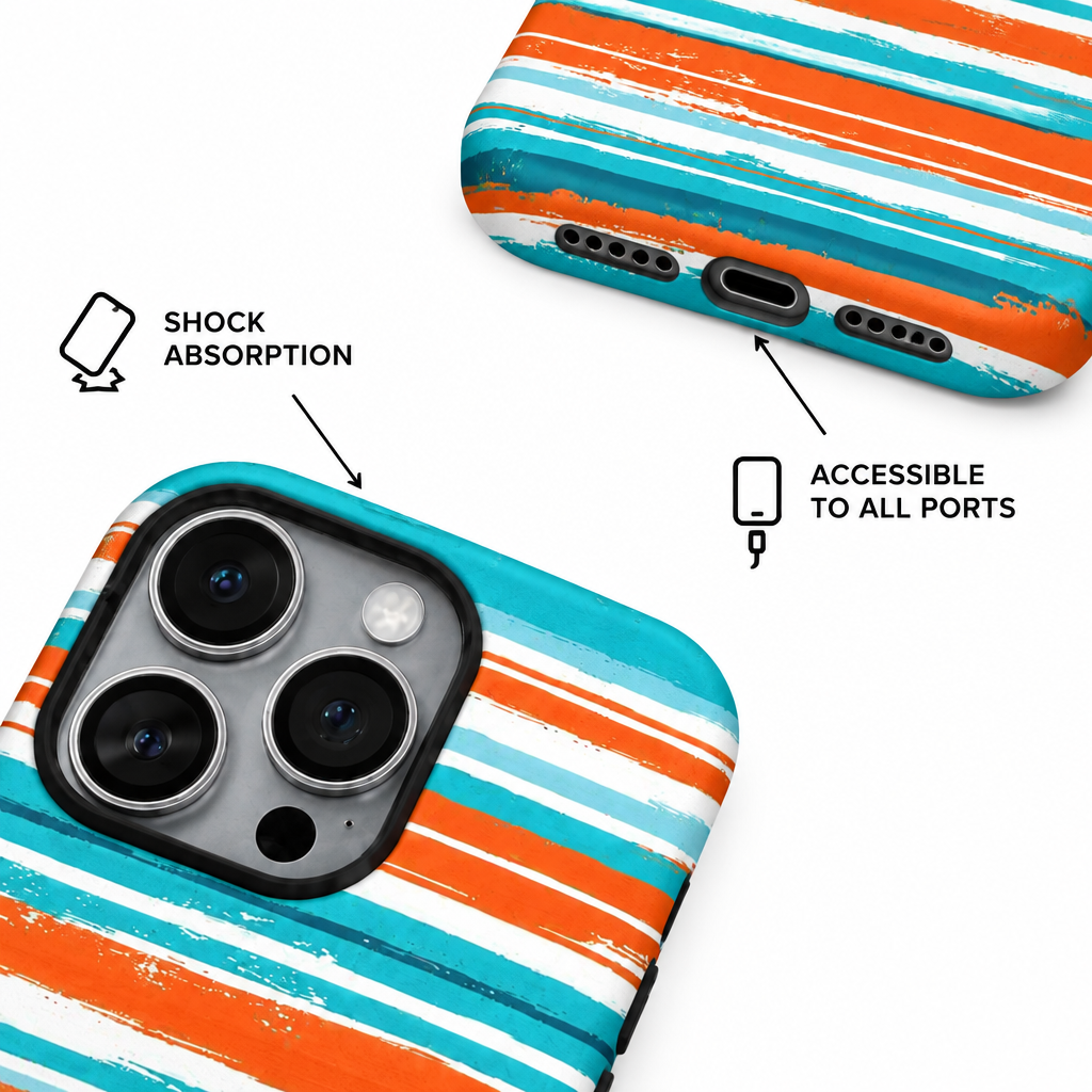 Dopamine Stripe — Afterglow — iPhone Case — details
