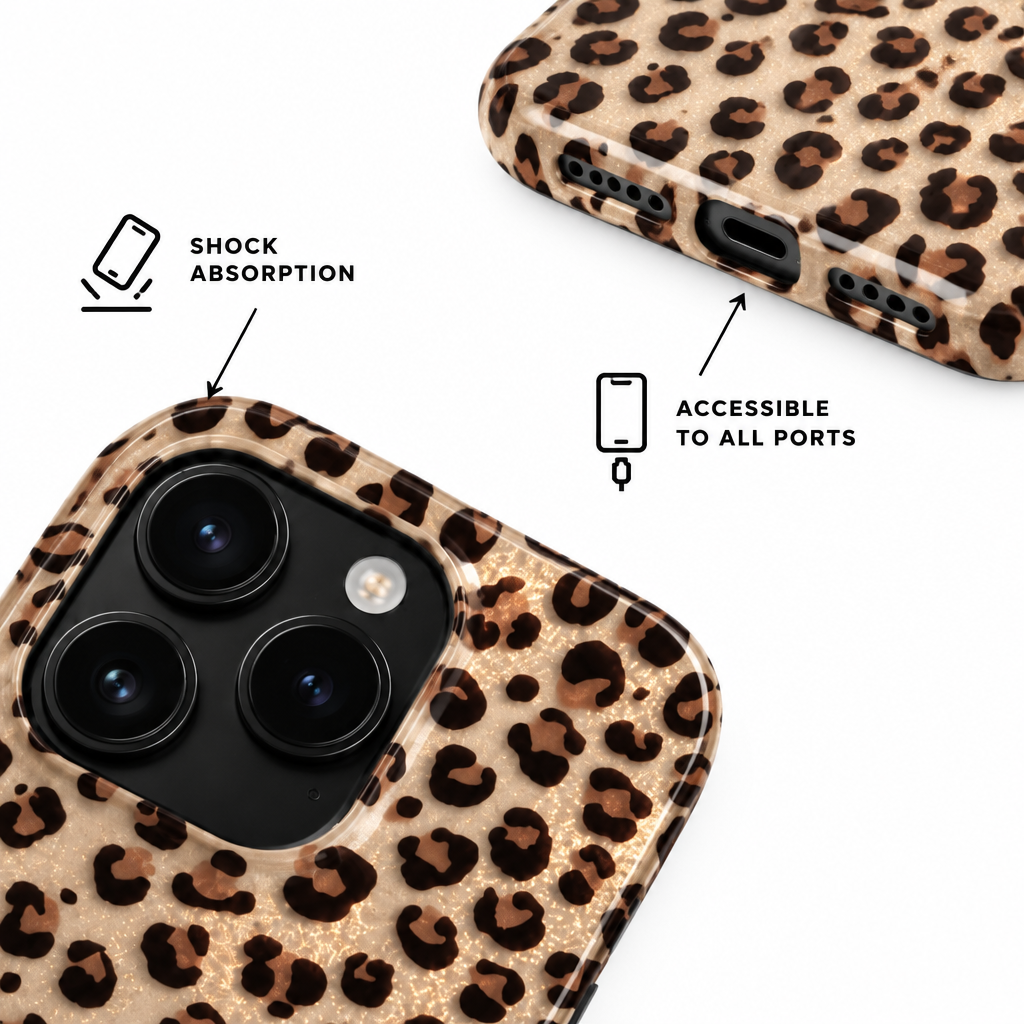 Clear Leopard — Afterglow — iPhone Case — details