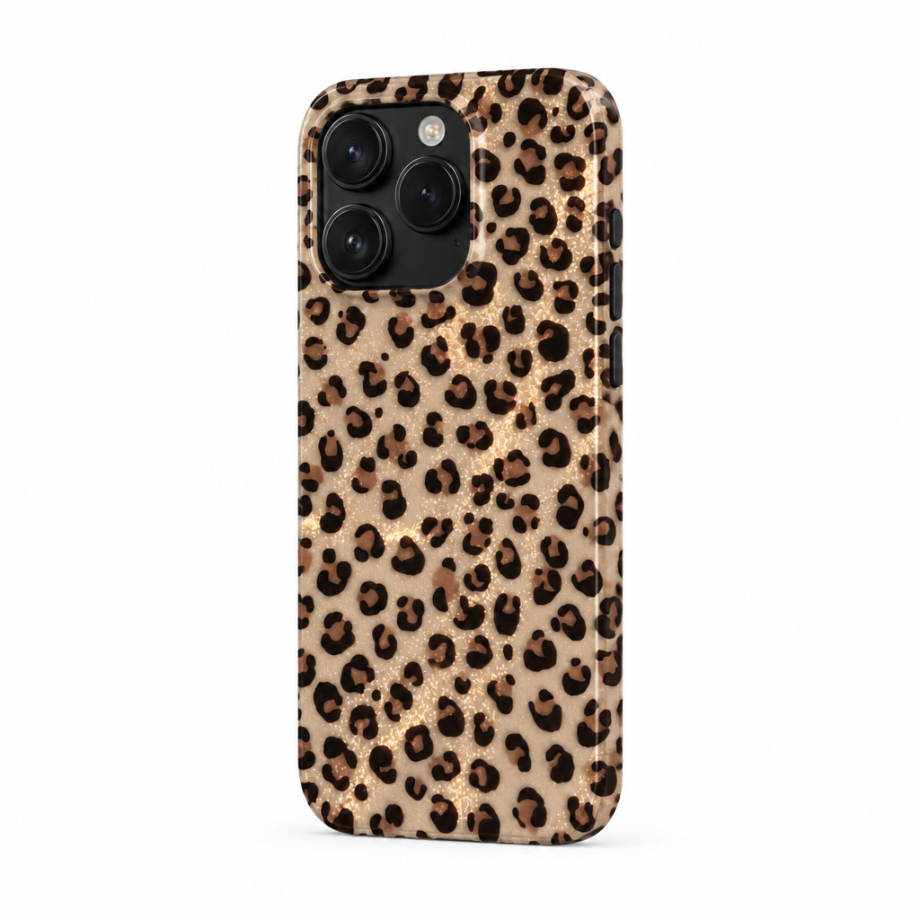 Clear Leopard — Afterglow — iPhone Case — side view