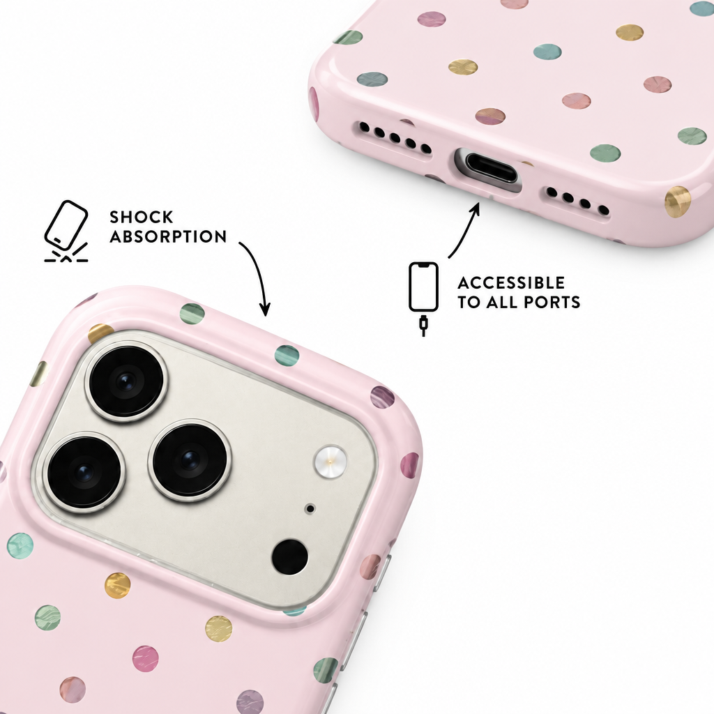 Colour Point — Blush — iPhone Case — details